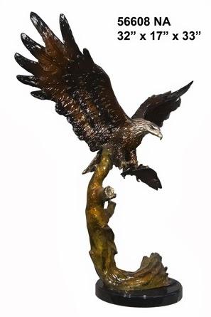 Bronze Eagle On Tree Bronze Eagle On Tree